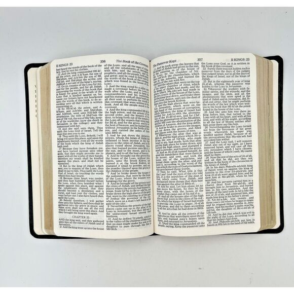 Holy‎ Bible Nelson 223 1987 KJV America's Bravest Words Of Christ In Red See Pic - Picture 5 of 6